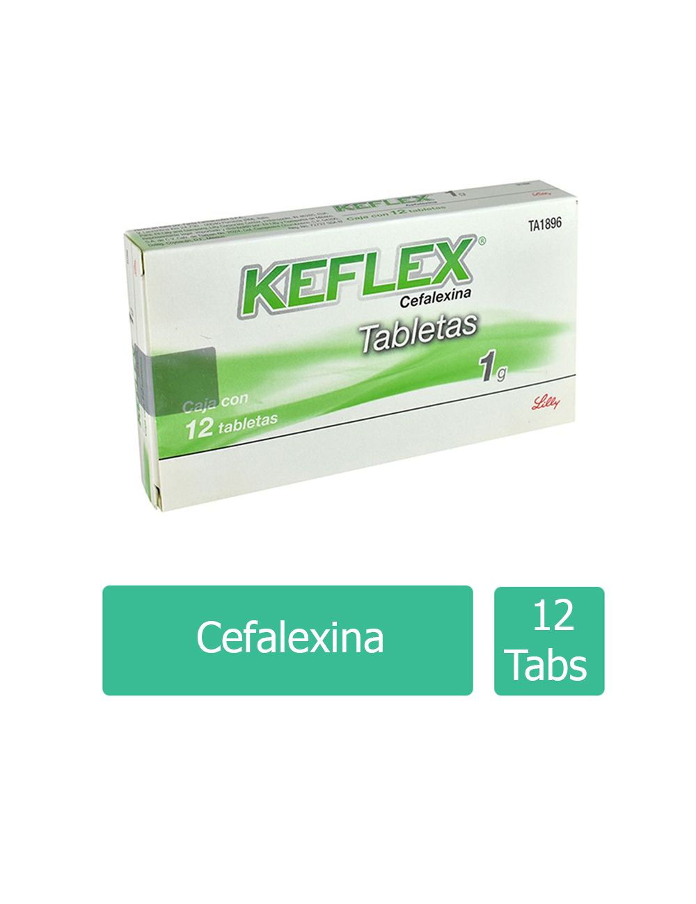 Keflex 1g Caja Con 12 Tabletas RX2