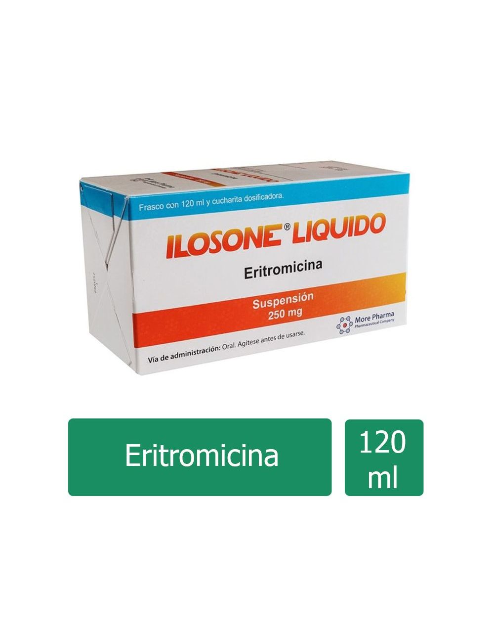 Ilosone Liquido Caja Con frasco Con 120 mL RX2