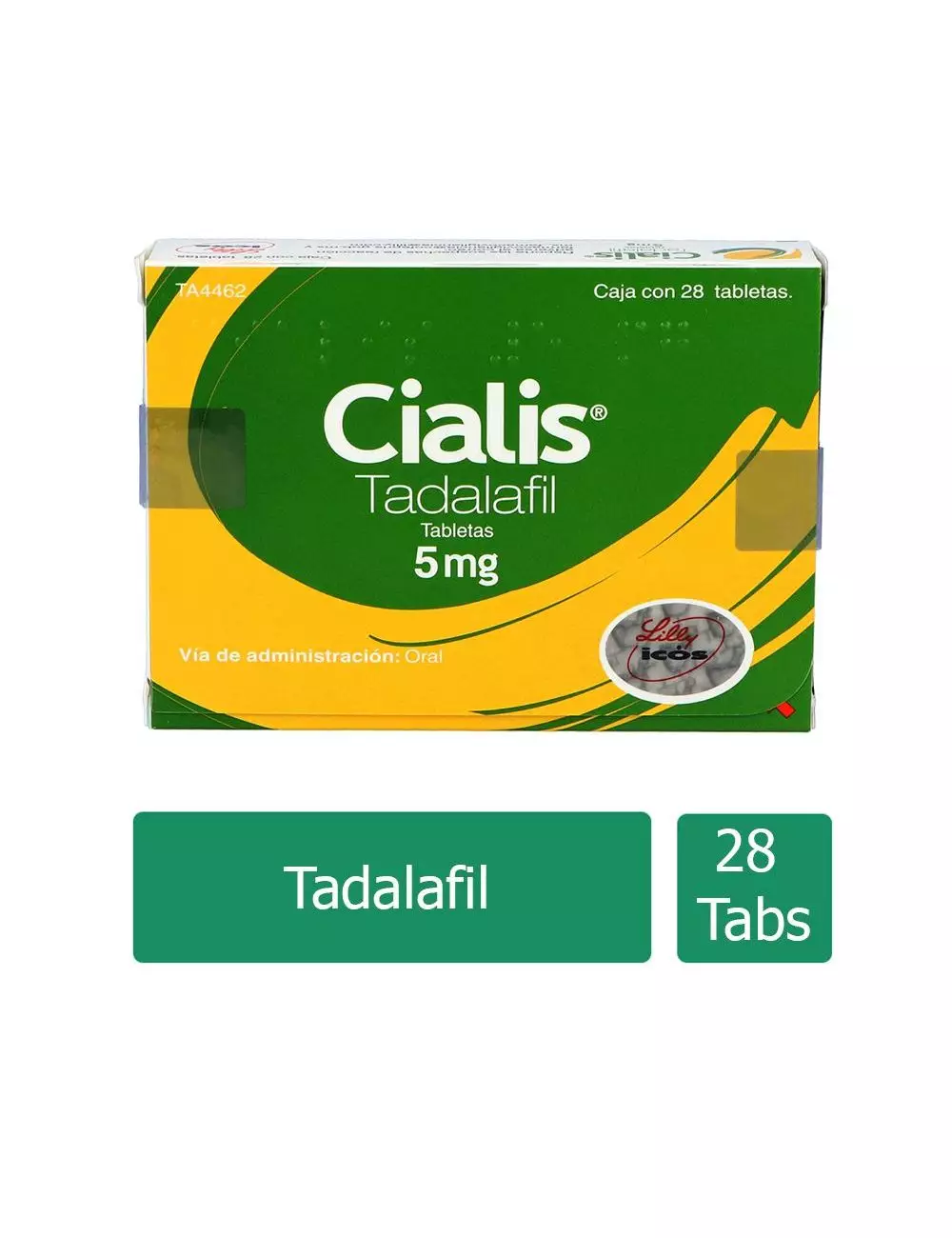 Cialis® 5 mg (Tadalafil) - 28 Tabletas - Lilly