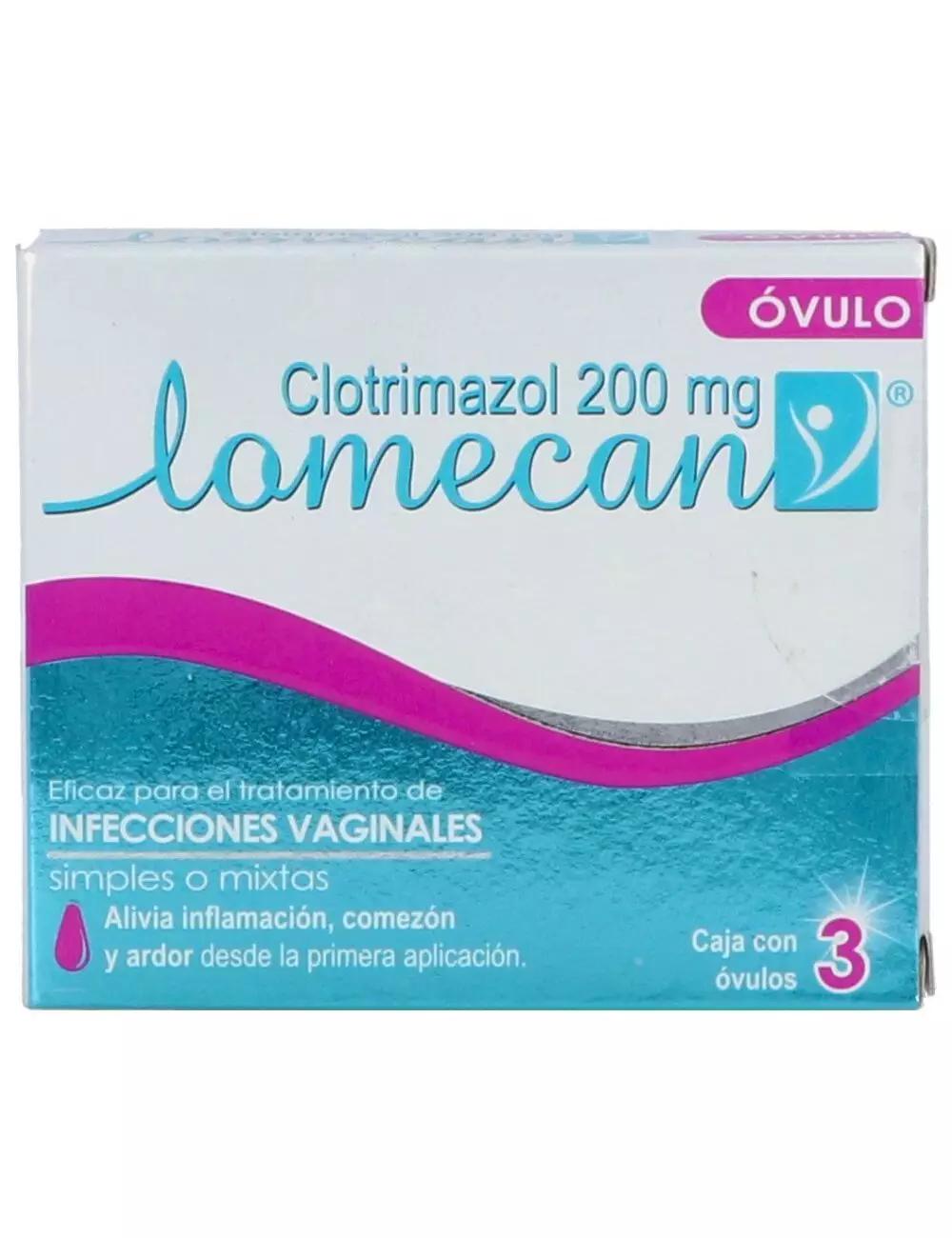 Lomecan 200 mg Caja Con 3 Óvulos Vaginales