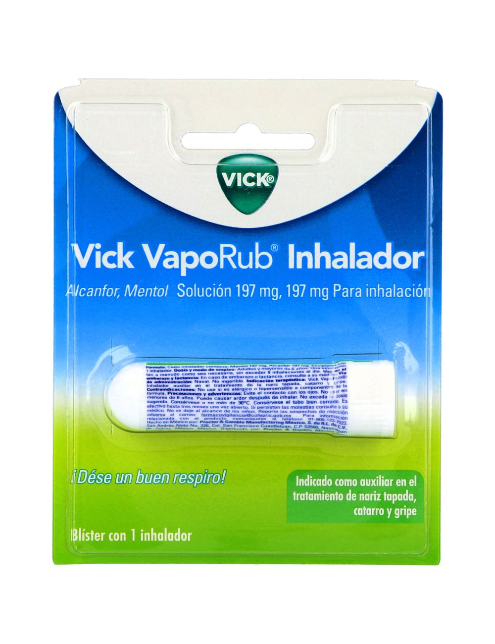 Vick VapoRub Solución Empaque Con 1 inhalador