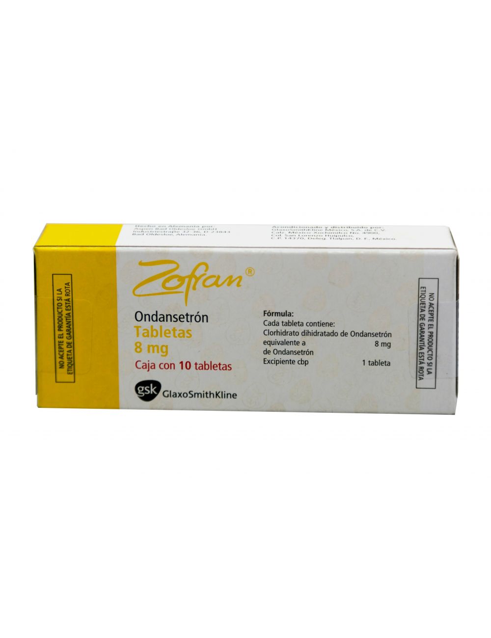 Zofran 8 mg Caja Con 10 Tabletas