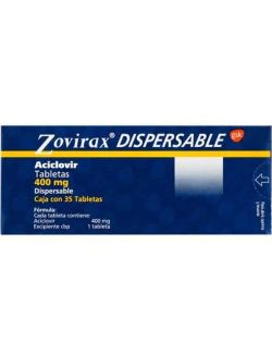 Zovirax Dispersable 400 mg Caja Con 35 Tabletas