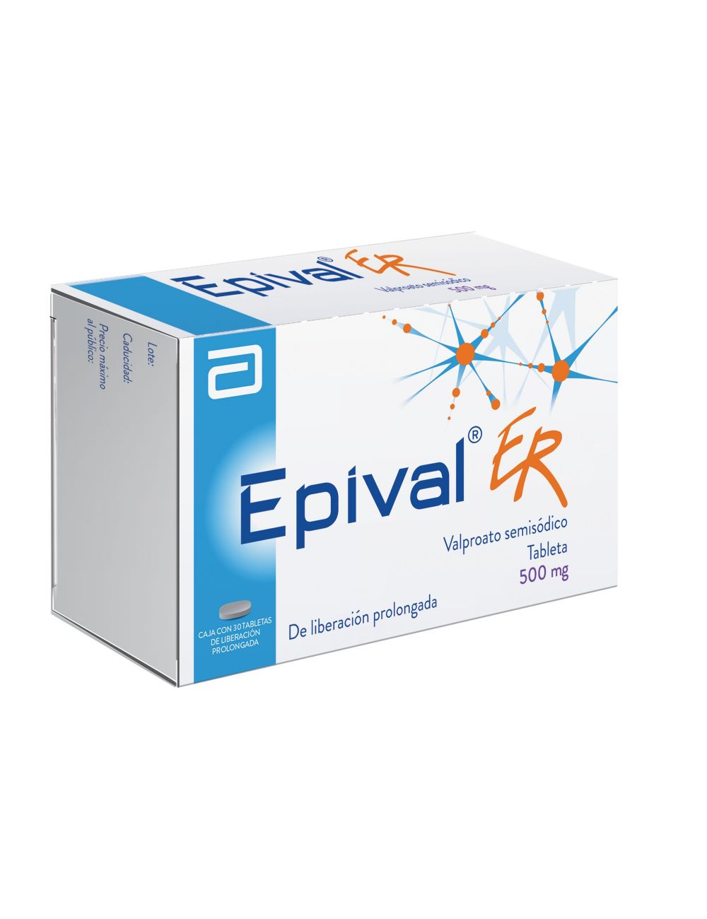 FRM-Epival ER 500 mg Caja Con 30 Tabletas