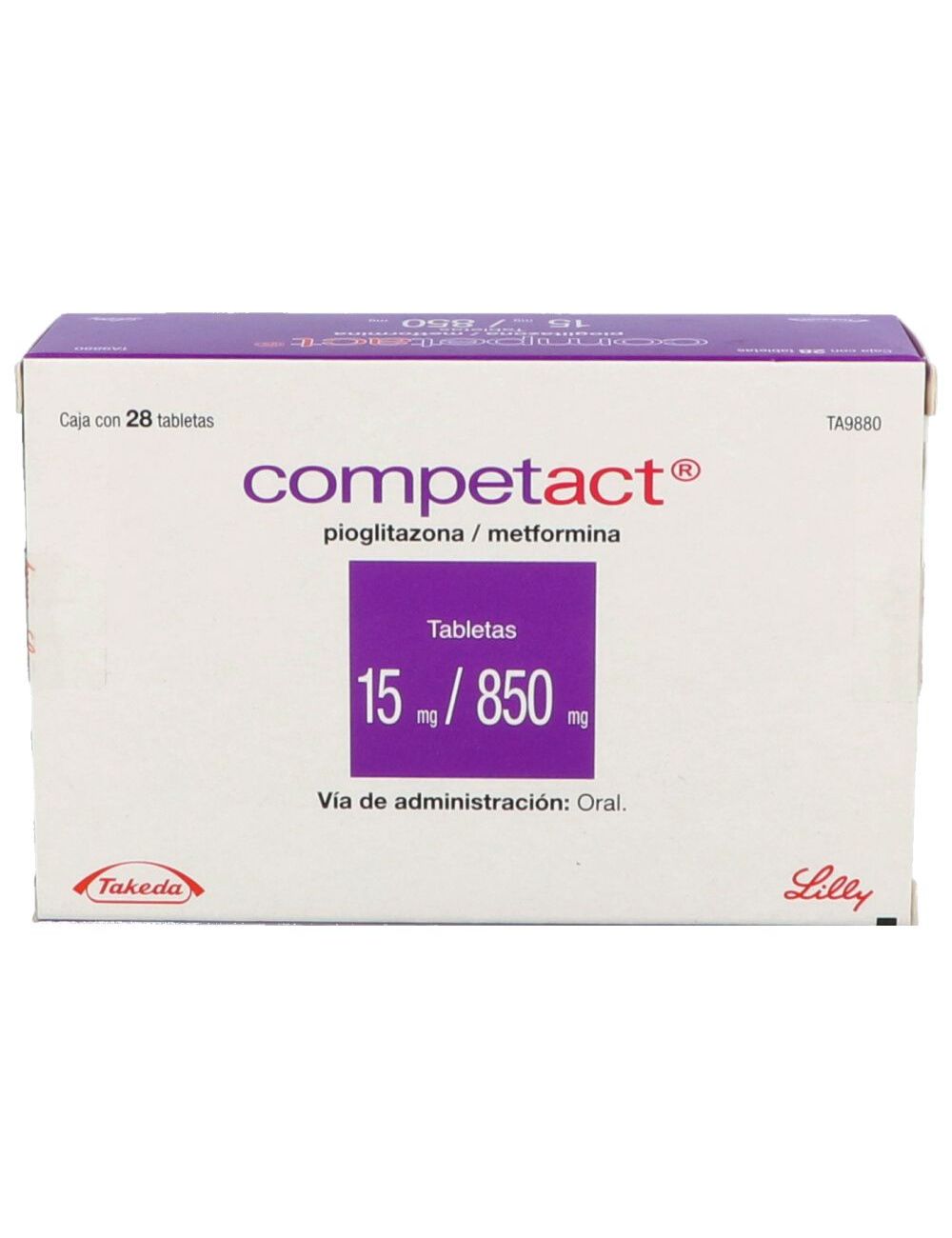 Competact 15 mg /850 mg Caja Con 28 Tabletas
