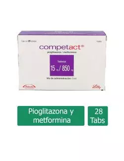 Competact 15 mg /850 mg Caja Con 28 Tabletas