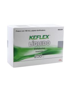 Keflex Líquido 250mg Suspensión Frasco Con 100mL RX2