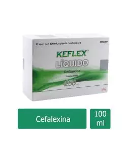 Keflex Líquido 250mg Suspensión Frasco Con 100mL RX2