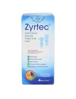 Zyrtec Solución 5 mg/5 mL Caja Con Frasco Con 50 mL