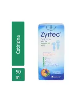 Zyrtec Solución 5 mg/5 mL Caja Con Frasco Con 50 mL