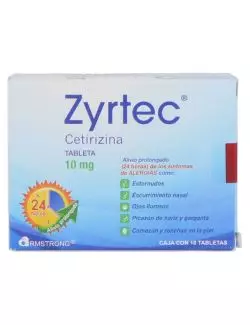 Zyrtec 10 mg Caja Con 10 Tabletas