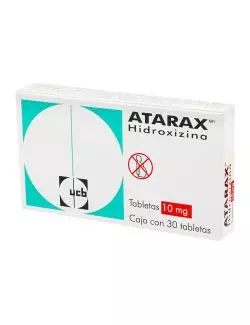 Atarax 10 mg Caja Con 30 Tabletas