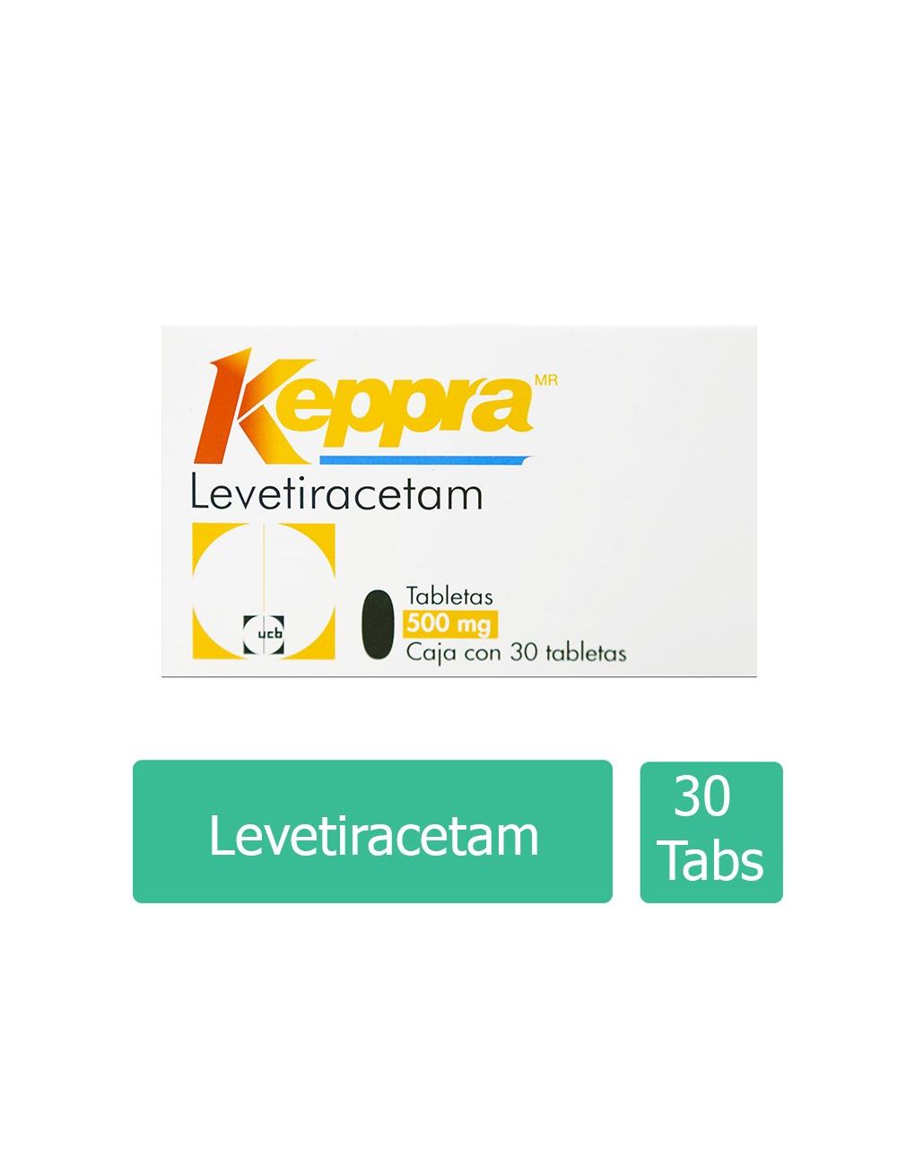 Keppra® MR 500 mg (Levetiracetam) - 30 Tabletas | UCB