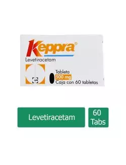 Keppra 500 mg Caja Con 60 Tabletas