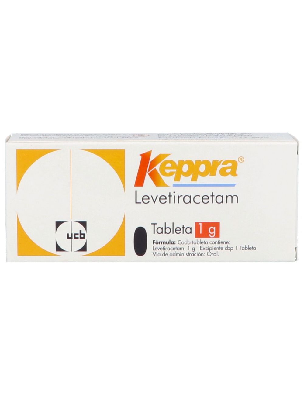 Keppra 1 g Caja Con 30 Tabletas