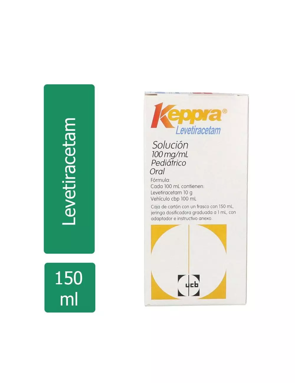 Keppra® Solución Pediátrico 100 mg/mL – Frasco 150 mL | Levetiracetam | ucb