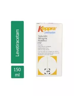 Keppra® Solución Pediátrico 100 mg/mL – Frasco 150 mL | Levetiracetam | ucb