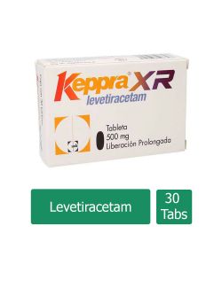 Keppra XR 500 mg Caja Con 30 Tabletas