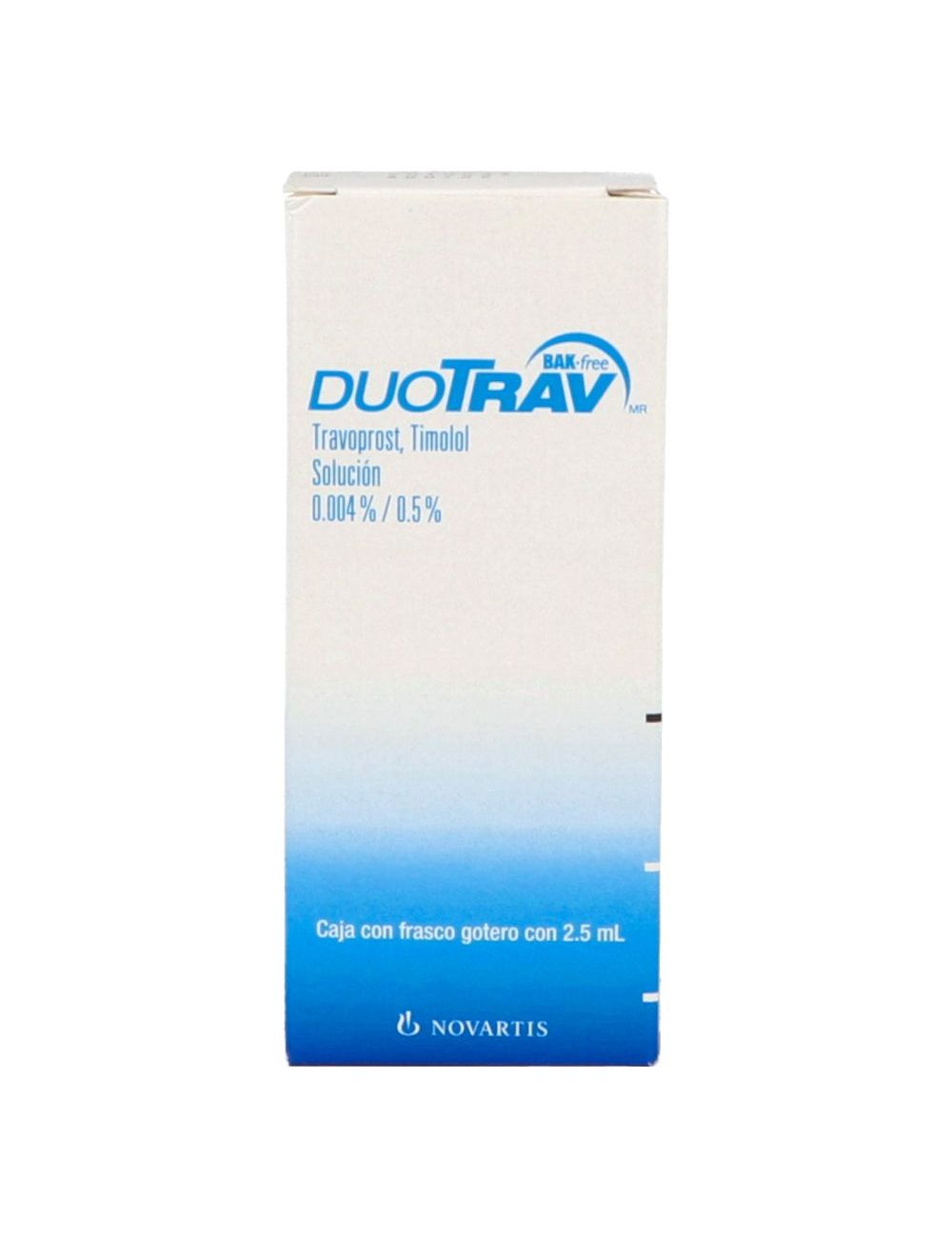 Duotrav 0.04 % / 5.0 % Caja Con Frasco Gotero Con 2.5 mL