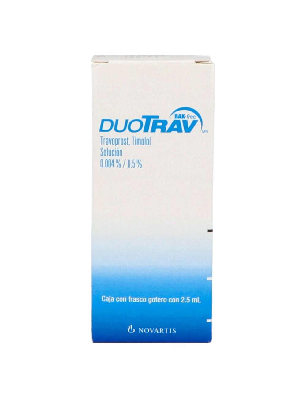 Duotrav 0.04 % / 5.0 % Caja Con Frasco Gotero Con 2.5 mL