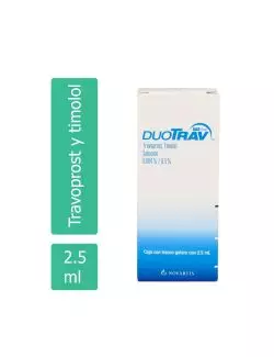 Duotrav 0.04 % / 5.0 % Caja Con Frasco Gotero Con 2.5 mL