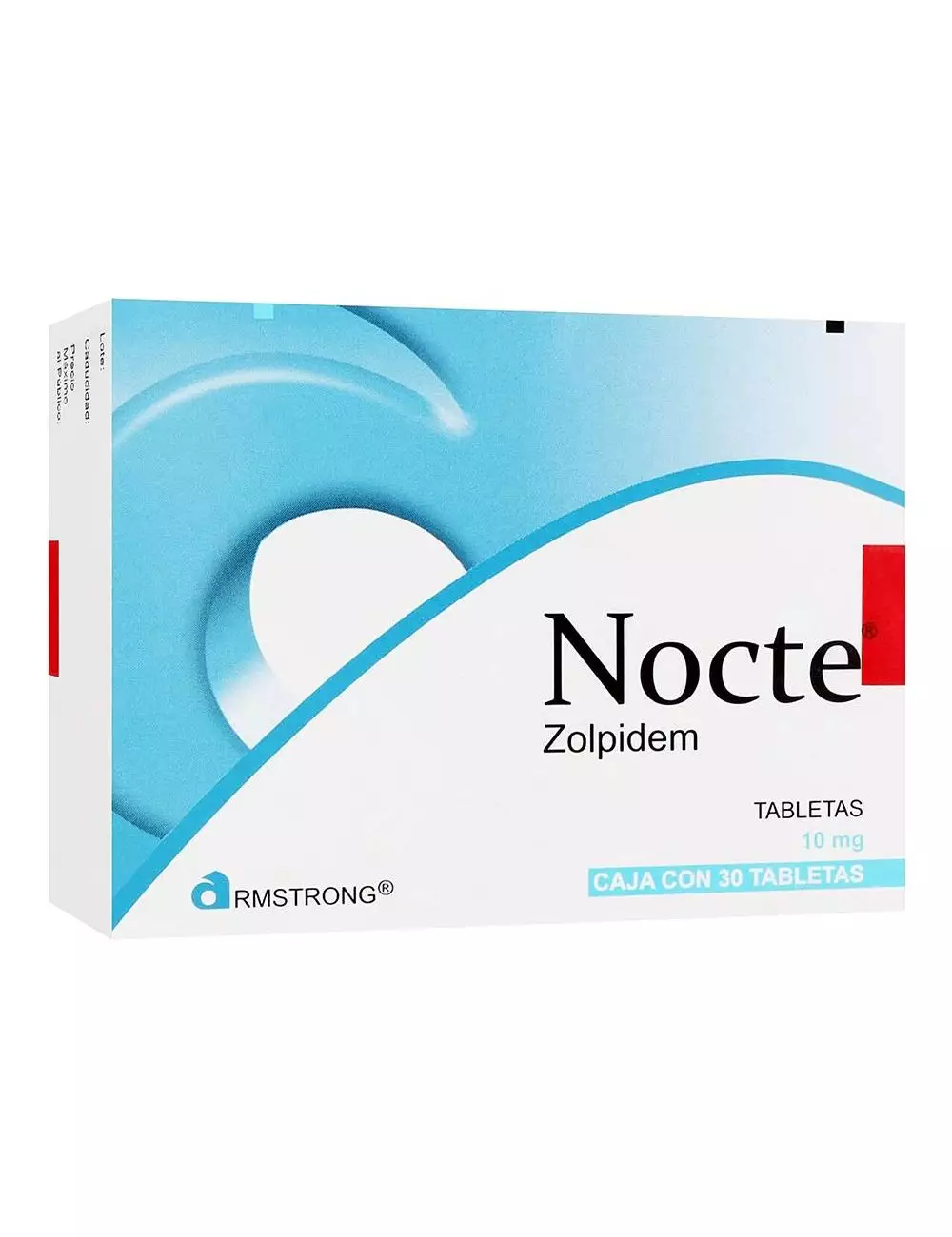 Nocte® 10 mg - 30 Tabletas | Zolpidem | ARMSTRONG® | RX1