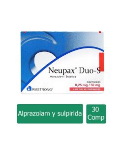 Neupax Duo-S 0,25 mg / 50 mg Caja Con 30 Comprimidos RX1