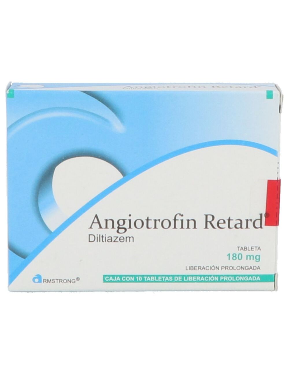 Angiotrofin Retard 180 mg Caja Con 10 Tabletas