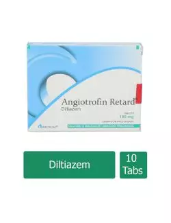 Angiotrofin Retard 180 mg Caja Con 10 Tabletas