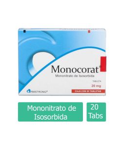 Monocorat 20 mg Caja Con 20 Tabletas
