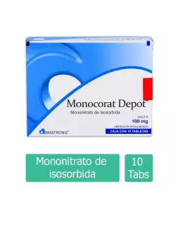 Monocorat Depot 100 mg Caja Con 10 Tabletas