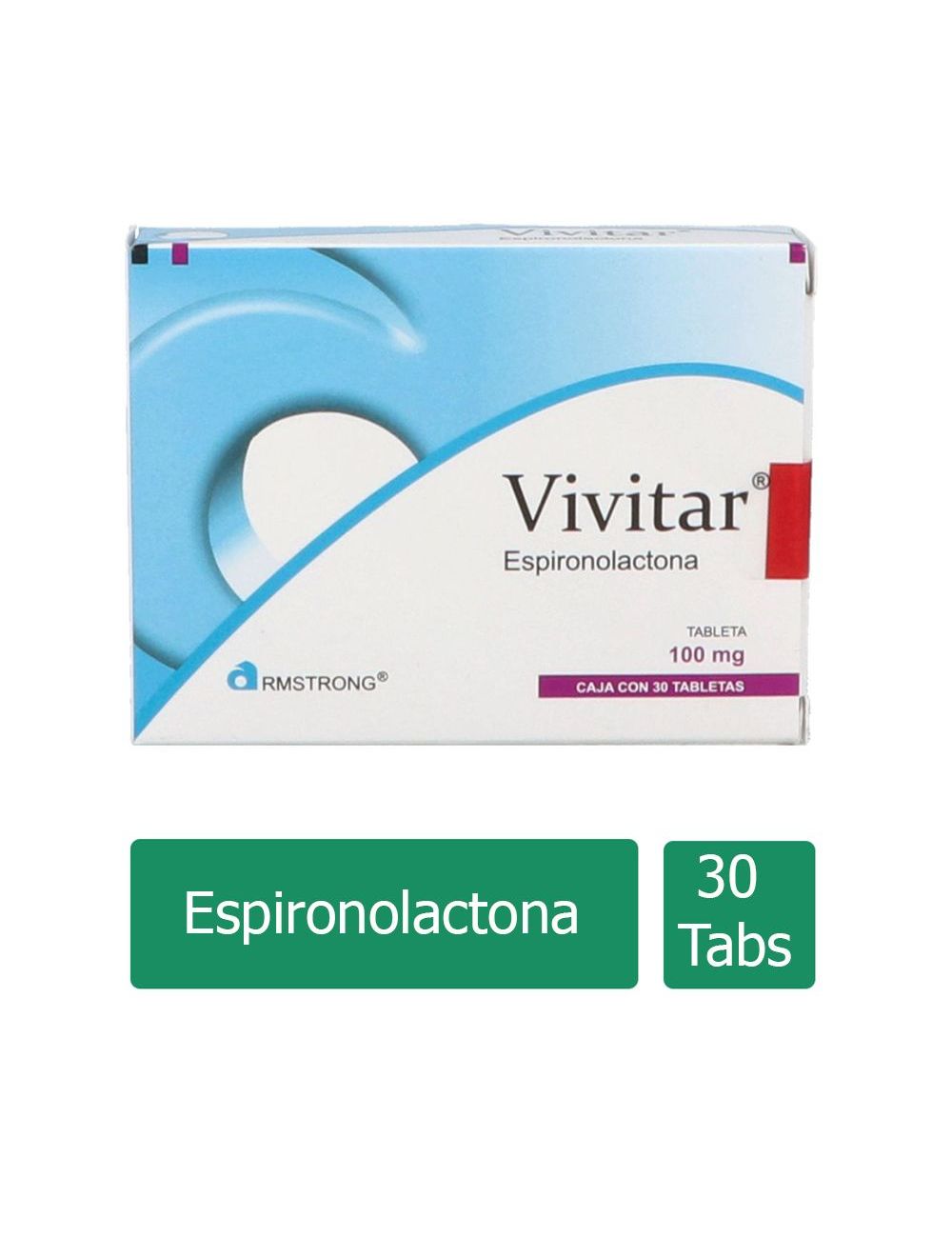 Vivitar® 100 mg (Espironolactona) - 30 Tabletas | Armstrong