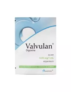 Valvulan Elixir Pediátrico 0.05mg/1mL Caja Con Frasco De 60 mL y Gotero De 1 mL