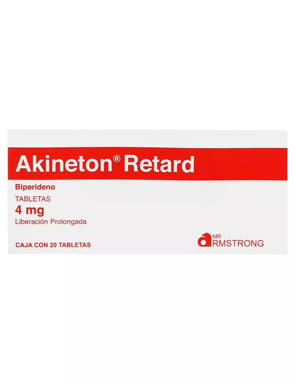 Akineton Retard 4 mg Caja Con 20 Tabletas Liberación Prolongada