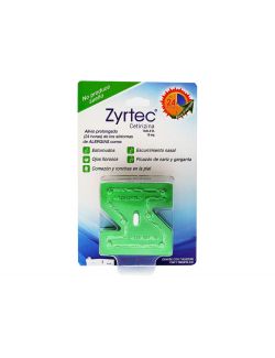 Zyrtec 10 mg Empaque Con 7 Tabletas