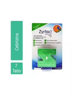 Zyrtec 10 mg Empaque Con 7 Tabletas