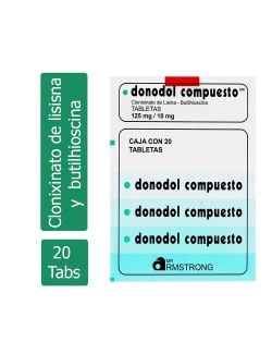 Donodol Compuesto 125 mg Caja Con 20 Tabletas