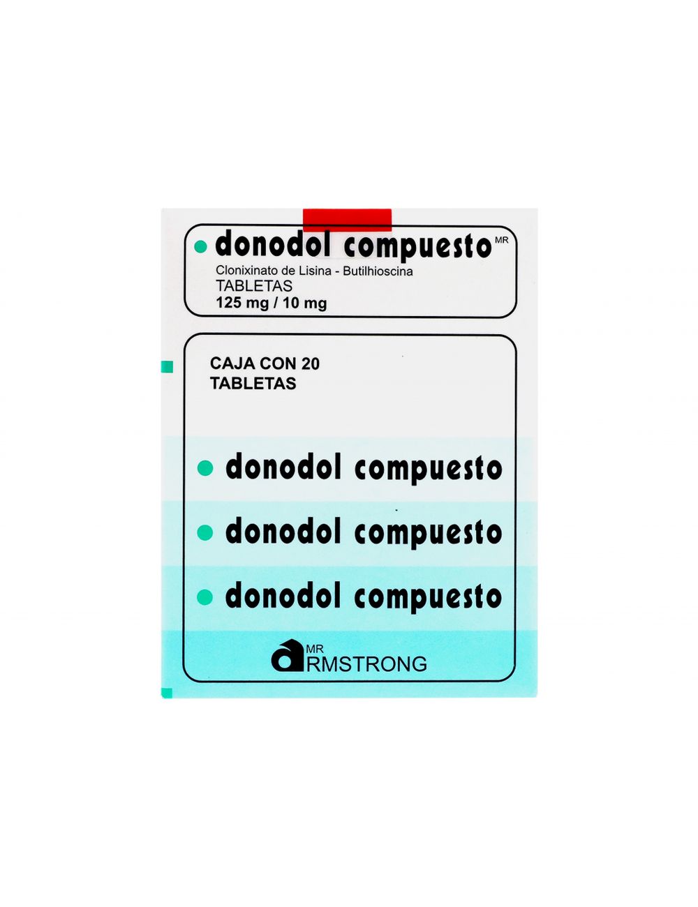 Donodol Compuesto 125 mg Caja Con 20 Tabletas