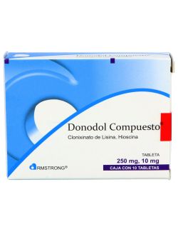 Donodol Compuesto 250 mg /10 mg Caja Con 10 Tabletas