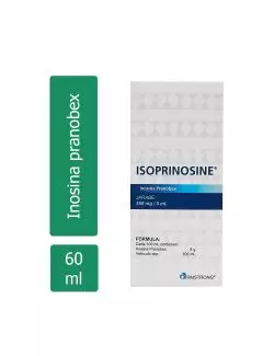 Isoprinosine Jarabe 250 mg/ 5 mL Caja Con Frasco Con 60 mL