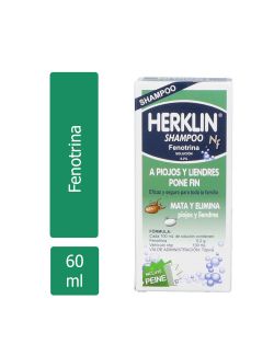 Herklin Shampoo Solución 0.2% Caja Con Frasco Con 60mL