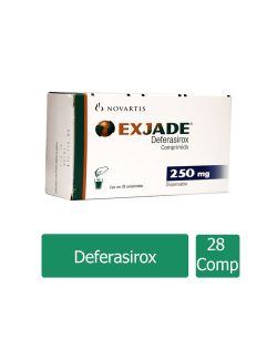 Exjade 250 mg Caja Con 28 Comprimidos