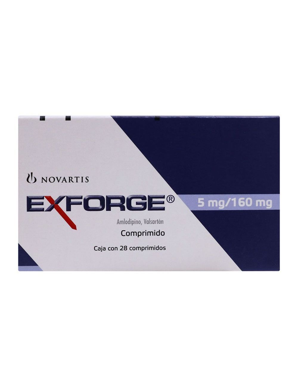 Exforge 5 mg / 160 mg Caja Con 28 Comprimidos