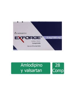 Exforge 5 mg / 160 mg Caja Con 28 Comprimidos