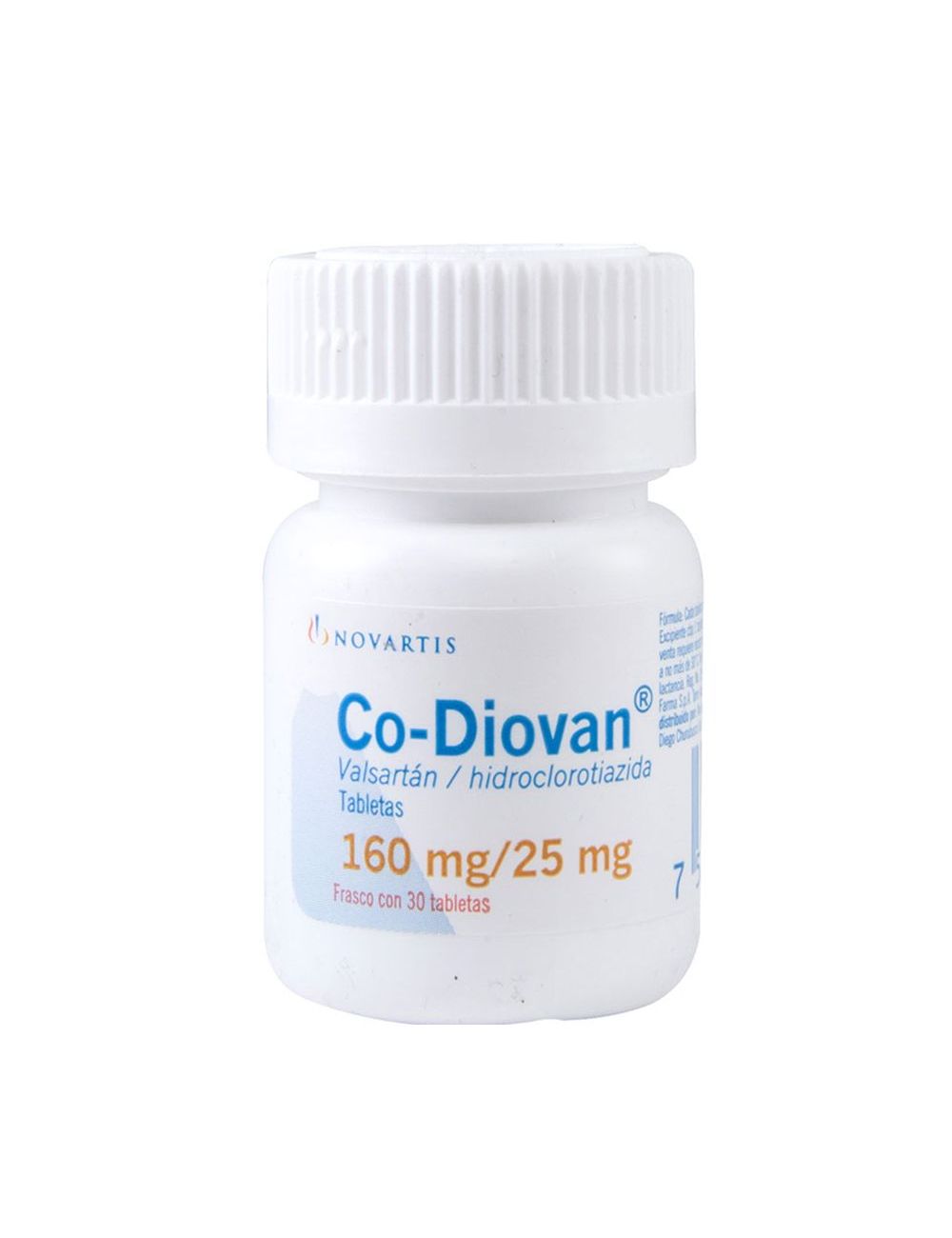 Co Diovan 160 / 25 mg Caja Con 30 Tabletas