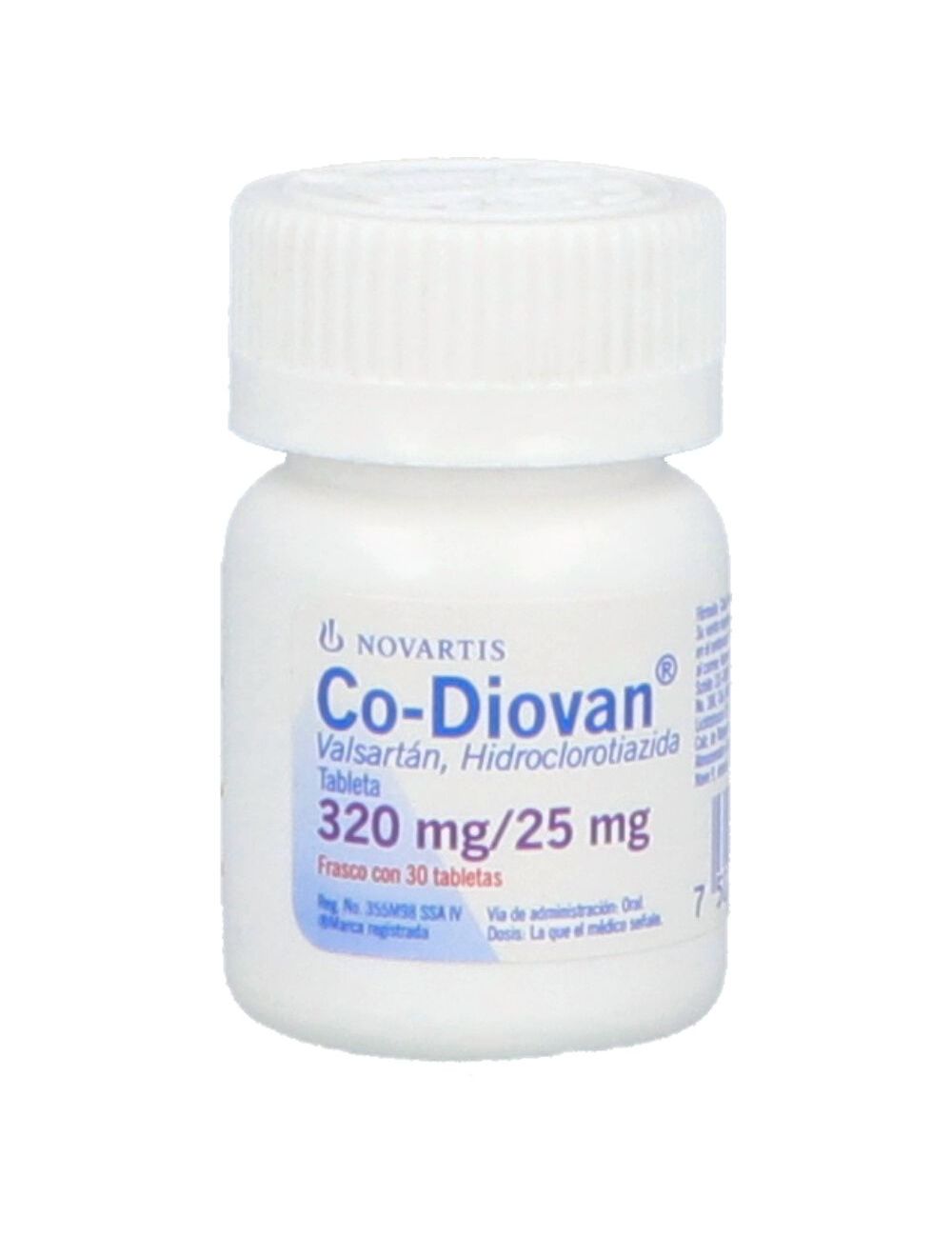 Co Diovan 320 mg/25 mg Frasco Con 30 Tabletas