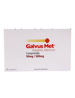 Galvus Met 50 mg / 500 mg Caja Con 60 Comprimidos recubiertos
