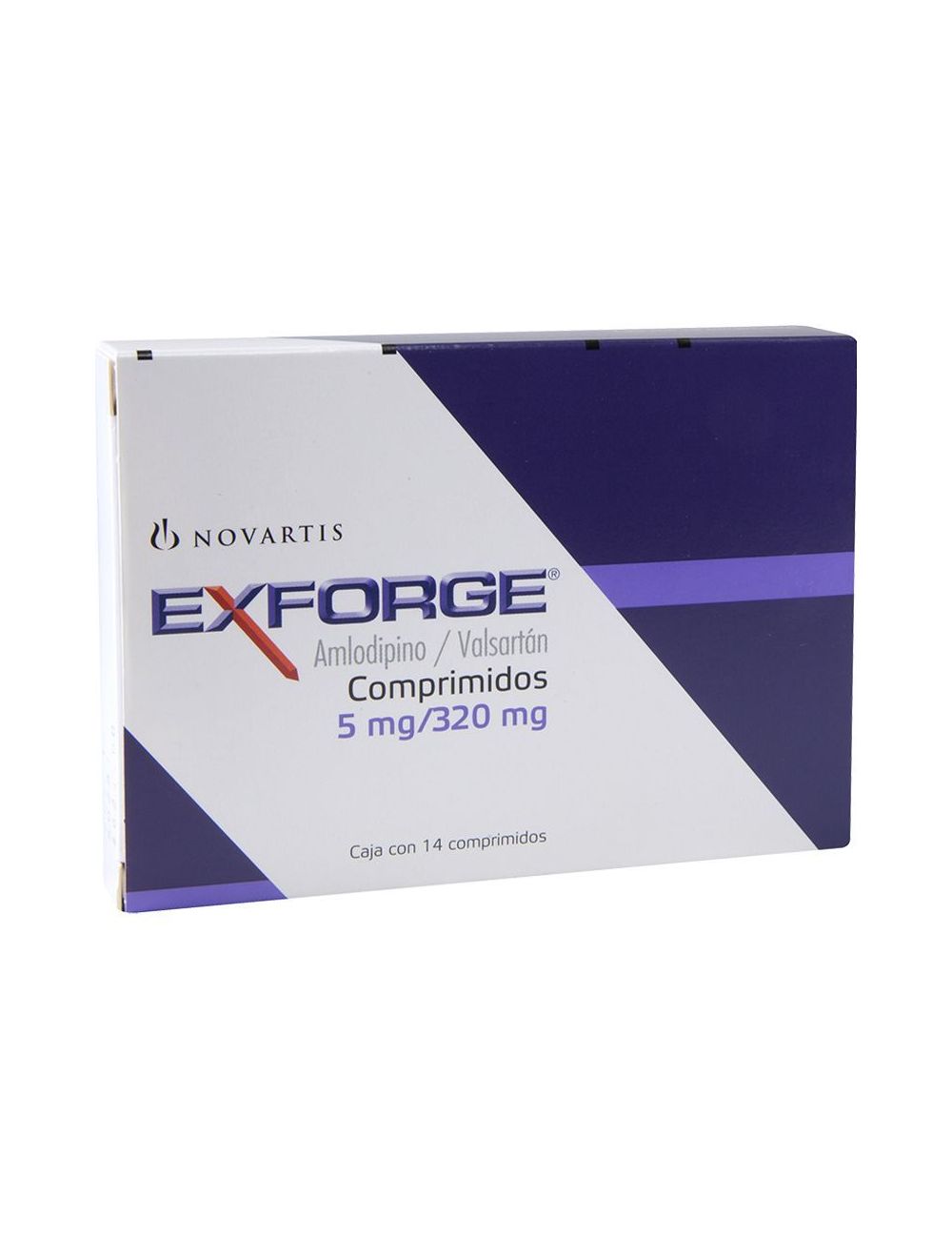 Exforge 5 mg / 320 mg Caja Con 14 Comprimidos