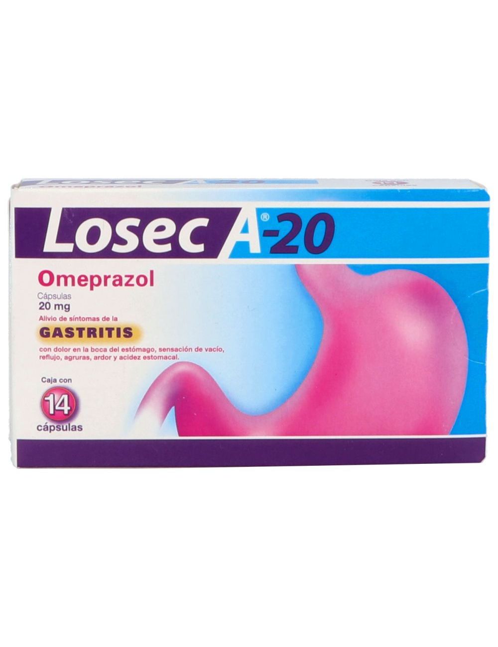 Losec A-20 20 mg Caja Con 14 Cápsulas