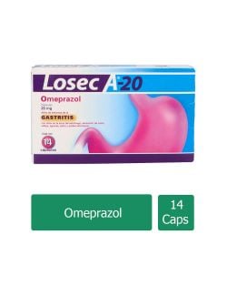 Losec A-20 20 mg Caja Con 14 Cápsulas